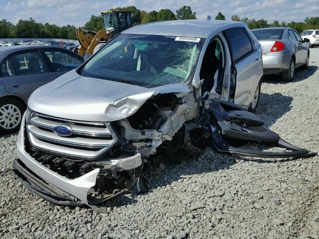 2FMPK3G92HBC01287 - 2017 FORD EDGE SE SILVER photo 2