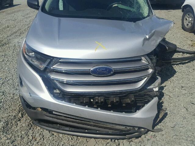 2FMPK3G92HBC01287 - 2017 FORD EDGE SE SILVER photo 7