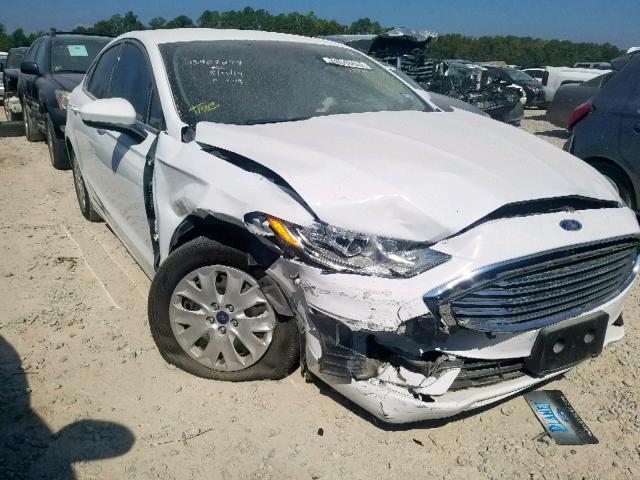 3FA6P0G79KR113513 - 2019 FORD FUSION S WHITE photo 1