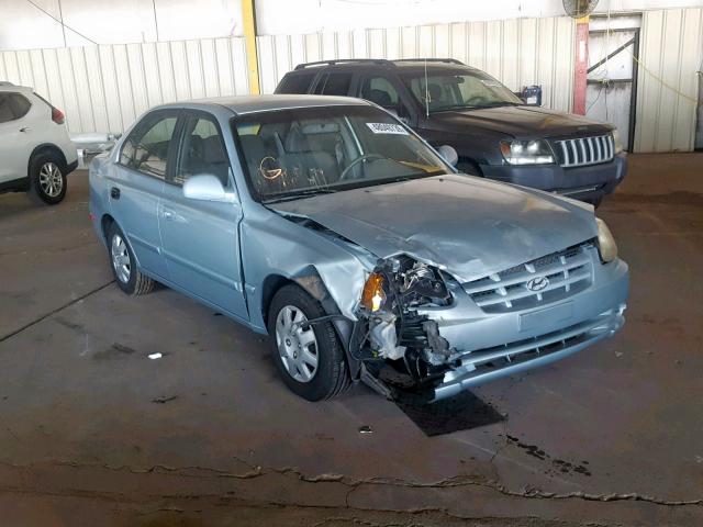 KMHCG45C55U577718 - 2005 HYUNDAI ACCENT GL BLUE photo 1