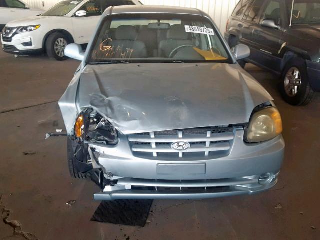 KMHCG45C55U577718 - 2005 HYUNDAI ACCENT GL BLUE photo 9