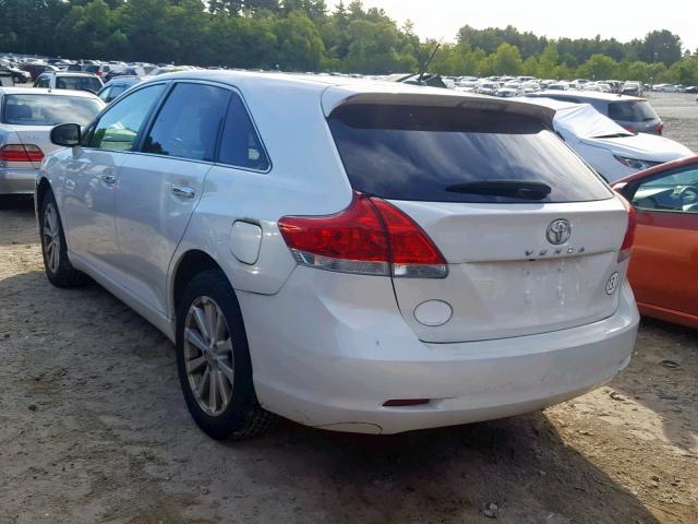 4T3BA3BB5AU009988 - 2010 TOYOTA VENZA WHITE photo 3