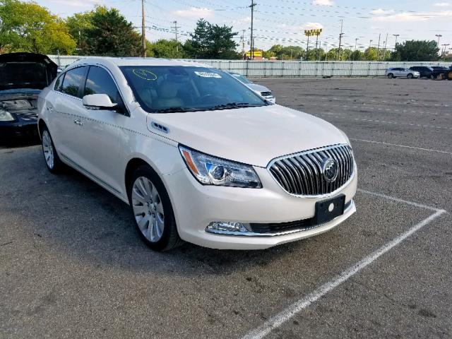 1G4GE5G34EF184355 - 2014 BUICK LACROSSE P WHITE photo 1