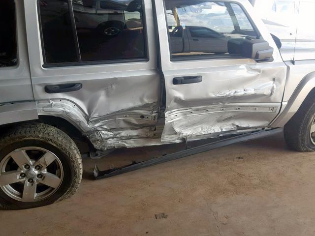 1J8HH48K46C340700 - 2006 JEEP COMMANDER ნაცრისფერი ფოტო 9