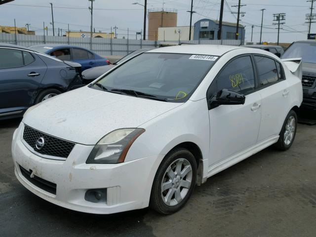 3N1AB6AP4CL748600 - 2012 NISSAN SENTRA 2.0 WHITE photo 2