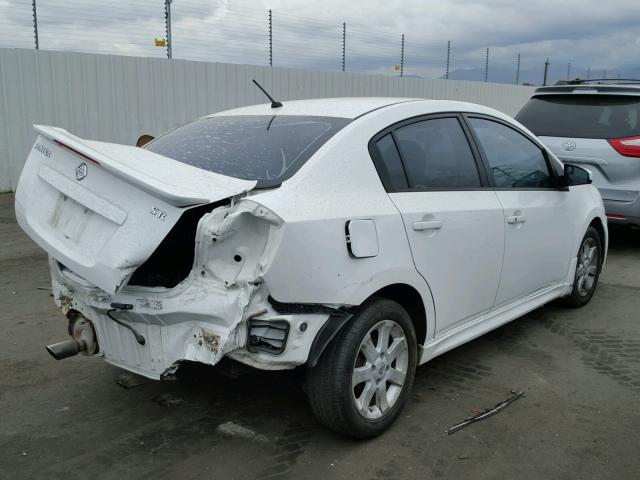 3N1AB6AP4CL748600 - 2012 NISSAN SENTRA 2.0 WHITE photo 4