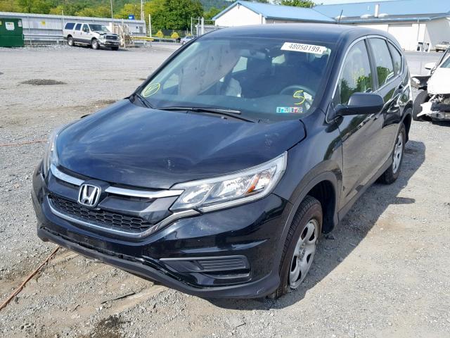 2HKRM4H30FH705068 - 2015 HONDA CR-V LX BLACK photo 2