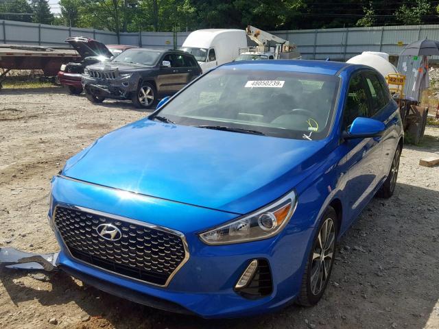 KMHH35LE6JU058246 - 2018 HYUNDAI ELANTRA GT BLUE photo 2