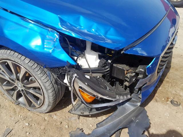 KMHH35LE6JU058246 - 2018 HYUNDAI ELANTRA GT BLUE photo 9