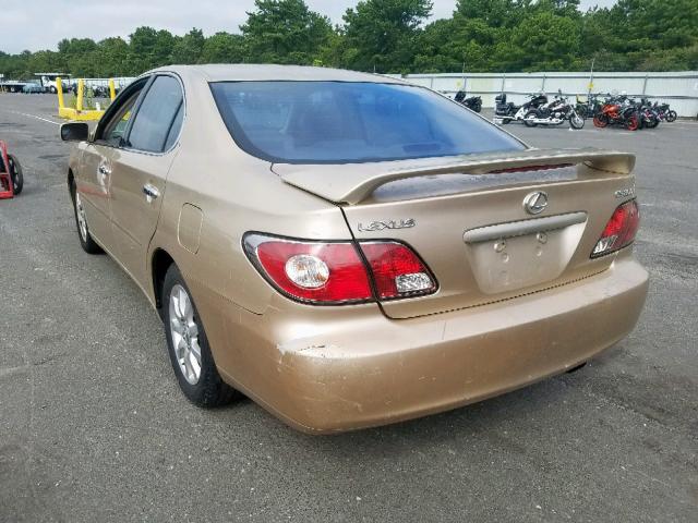 JTHBF30G020046354 - 2002 LEXUS ES 300 GOLD photo 3