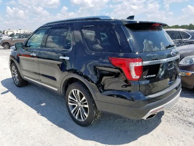 1FM5K8HTXHGE41565 - 2017 FORD EXPLORER P BLACK photo 3