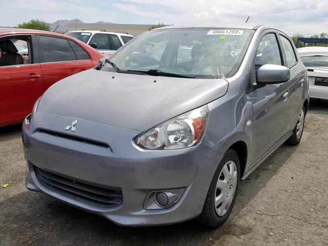 ML32A3HJXFH036716 - 2015 MITSUBISHI MIRAGE DE GRAY photo 2