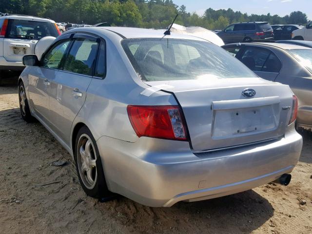 JF1GE74698G502618 - 2008 SUBARU IMPREZA WR SILVER photo 3