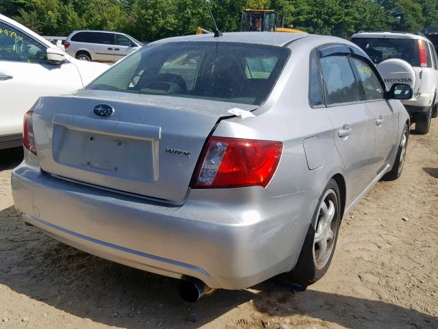 JF1GE74698G502618 - 2008 SUBARU IMPREZA WR SILVER photo 4