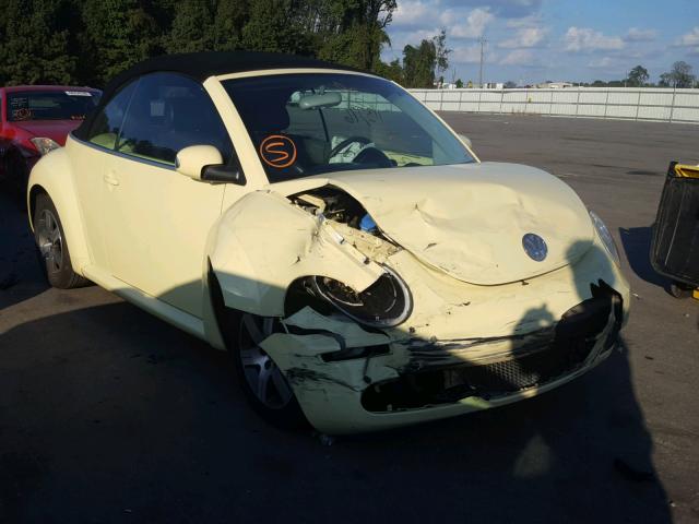 3VWPF31Y26M330342 - 2006 VOLKSWAGEN NEW BEETLE YELLOW photo 1