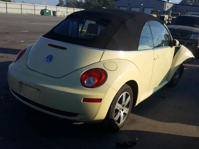 3VWPF31Y26M330342 - 2006 VOLKSWAGEN NEW BEETLE YELLOW photo 4