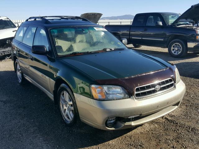 4S3BH675127645224 - 2002 SUBARU LEGACY OUT GREEN photo 1