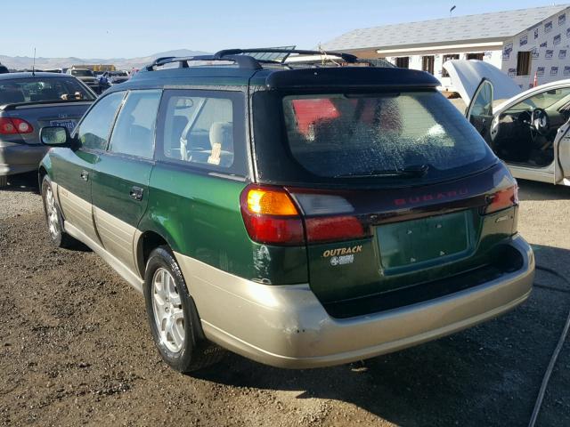 4S3BH675127645224 - 2002 SUBARU LEGACY OUT GREEN photo 3