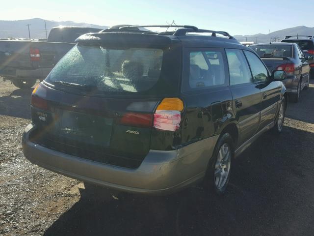 4S3BH675127645224 - 2002 SUBARU LEGACY OUT GREEN photo 4