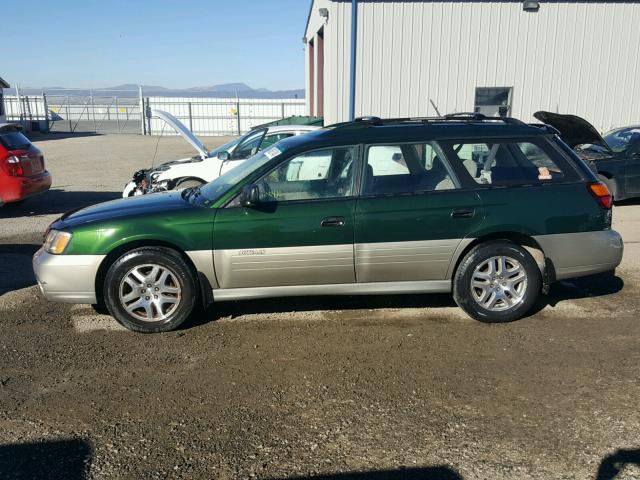 4S3BH675127645224 - 2002 SUBARU LEGACY OUT GREEN photo 9