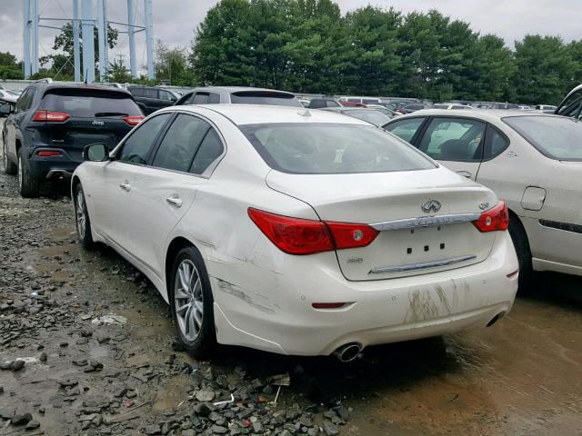 JN1CV7AR4HM682196 - 2017 INFINITI Q50 BASE WHITE photo 3