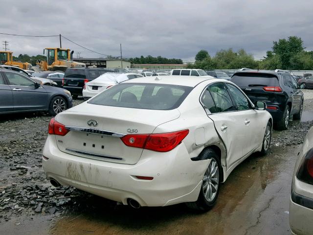 JN1CV7AR4HM682196 - 2017 INFINITI Q50 BASE WHITE photo 4