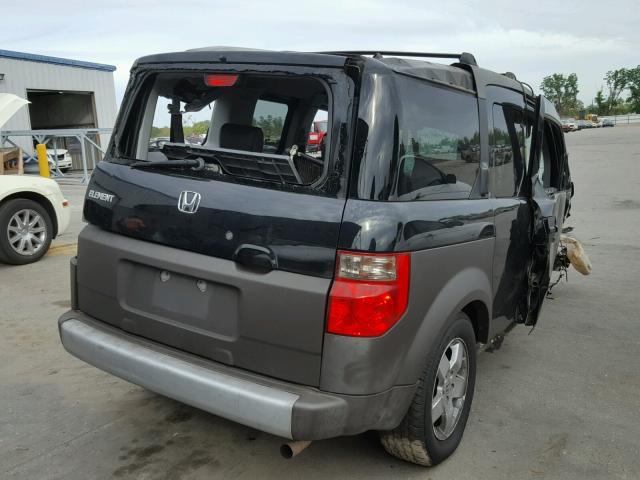 5J6YH18584L016317 - 2004 HONDA ELEMENT EX BLACK photo 4