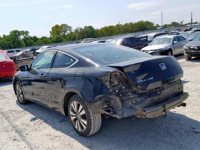 1HGCS12318A009138 - 2008 HONDA ACCORD LX- BLACK photo 3