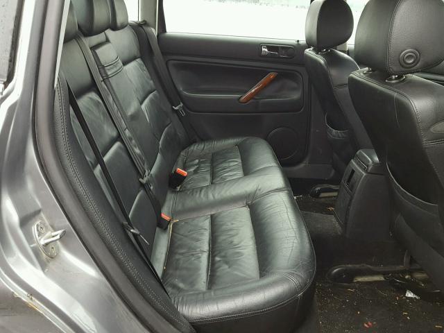 WVWTH63B22P355669 - 2002 VOLKSWAGEN PASSAT GLX GRAY photo 6