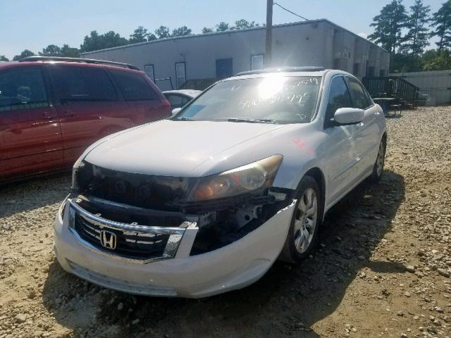 1HGCP26898A163755 - 2008 HONDA ACCORD EXL WHITE photo 2