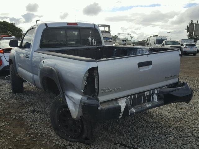 5TENX62N58Z495305 - 2008 TOYOTA TACOMA PRE SILVER photo 3