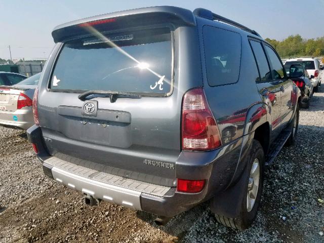 JTEZU14R340023350 - 2004 TOYOTA 4RUNNER SR GRAY photo 4