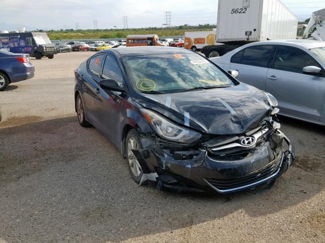 KMHDH4AE3FU232052 - 2015 HYUNDAI ELANTRA SE BLACK photo 1