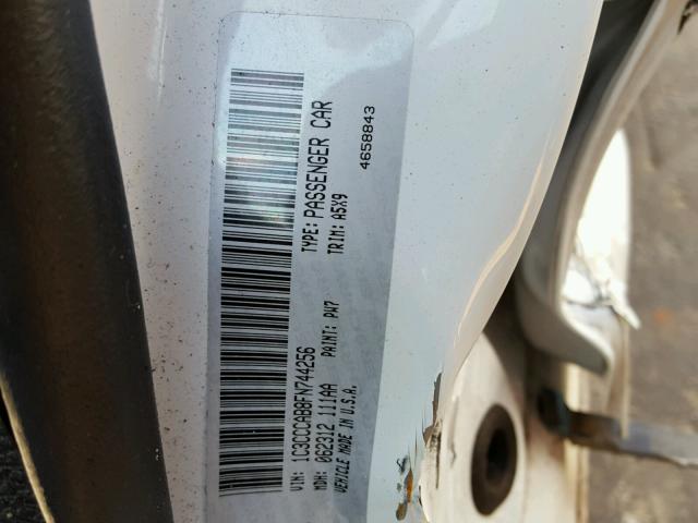 1C3CCCAB8FN744256 - 2015 CHRYSLER 200 LIMITE WHITE photo 10