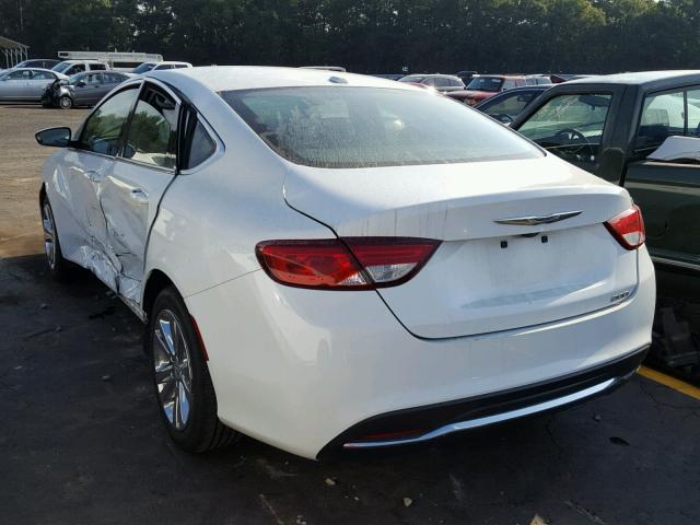 1C3CCCAB8FN744256 - 2015 CHRYSLER 200 LIMITE WHITE photo 3