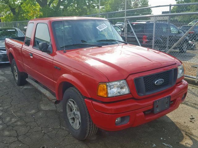 1FTZR45E04PB20922 - 2004 FORD RANGER SUP RED photo 1