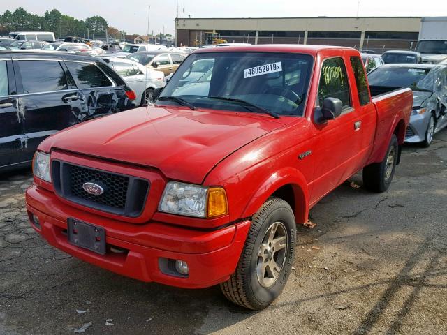 1FTZR45E04PB20922 - 2004 FORD RANGER SUP RED photo 2