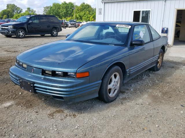 1G3WH12M8VF330885 - 1997 OLDSMOBILE CUTLASS SU BLUE photo 2