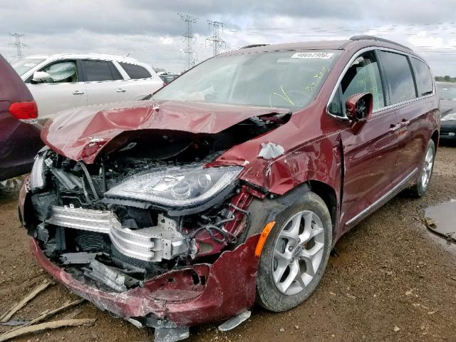 2C4RC1BGXHR820537 - 2017 CHRYSLER PACIFICA T RED photo 2