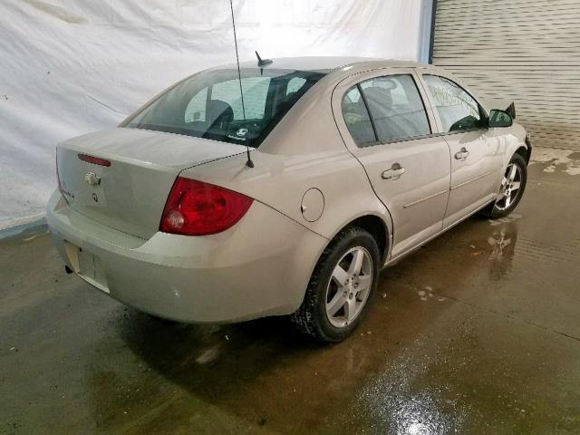 1G1AT58H297109642 - 2009 CHEVROLET COBALT LT SILVER photo 4