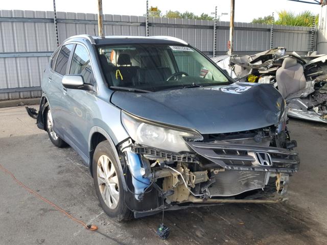 5J6RM4H74CL010967 - 2012 HONDA CR-V EXL GREEN photo 1