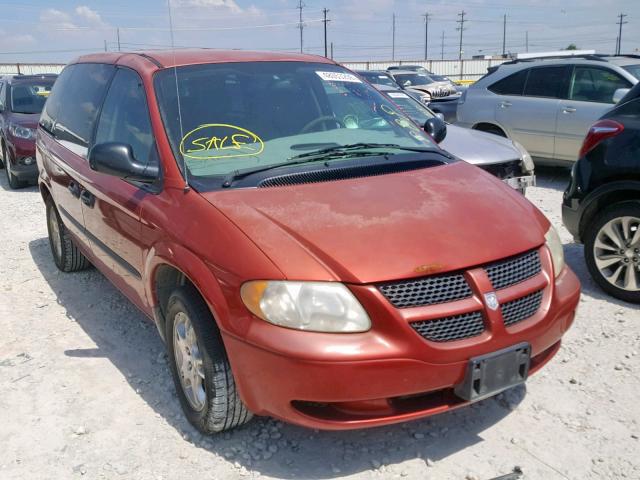 1D4GP25R53B255283 - 2003 DODGE CARAVAN SE RED photo 1