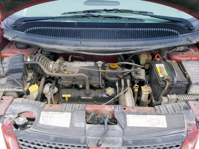 1D4GP25R53B255283 - 2003 DODGE CARAVAN SE RED photo 7