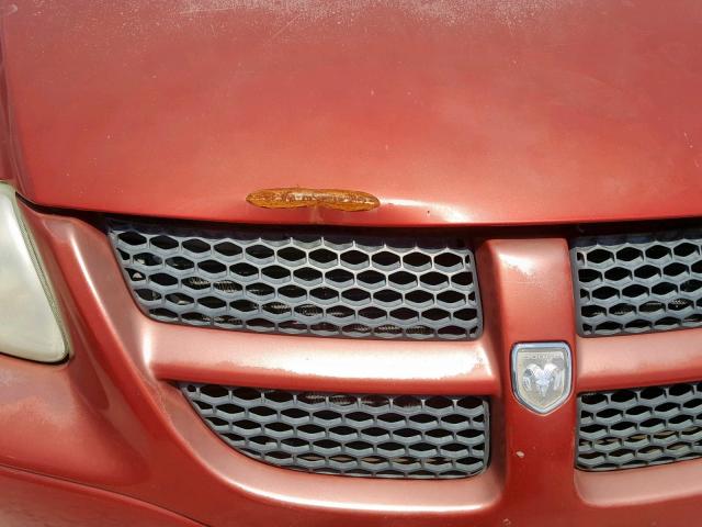 1D4GP25R53B255283 - 2003 DODGE CARAVAN SE RED photo 9