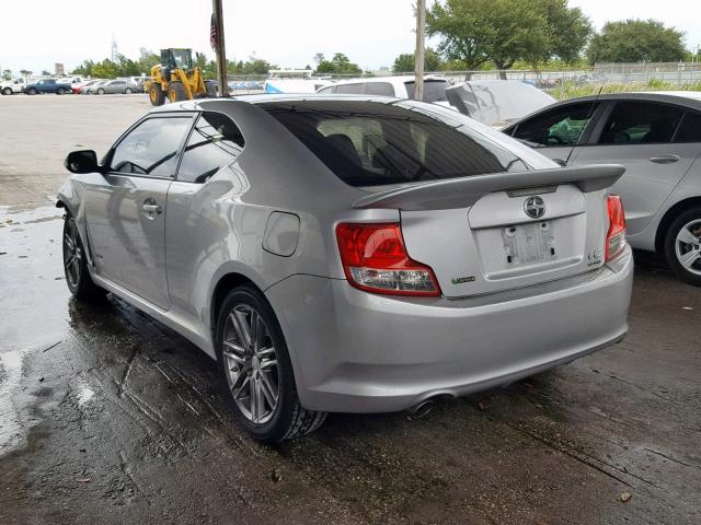 JTKJF5C71D3051383 - 2013 TOYOTA SCION TC ვერცხლისფერი ფოტო 3