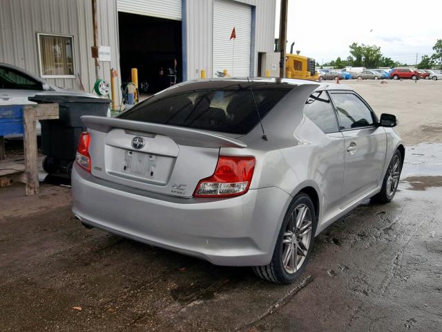 JTKJF5C71D3051383 - 2013 TOYOTA SCION TC ვერცხლისფერი ფოტო 4
