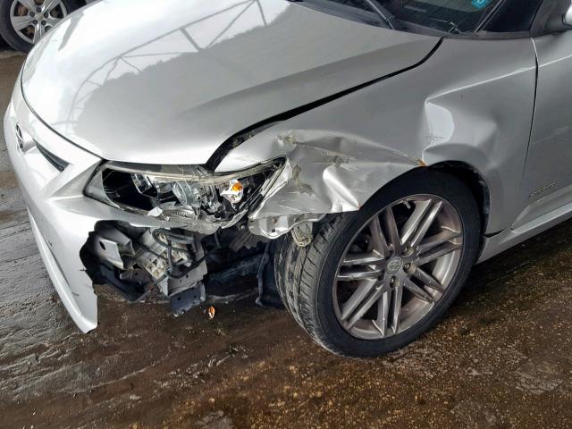 JTKJF5C71D3051383 - 2013 TOYOTA SCION TC ვერცხლისფერი ფოტო 9