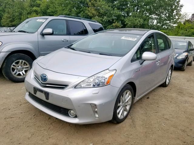 JTDZN3EU4C3181595 - 2012 TOYOTA PRIUS V SILVER photo 2