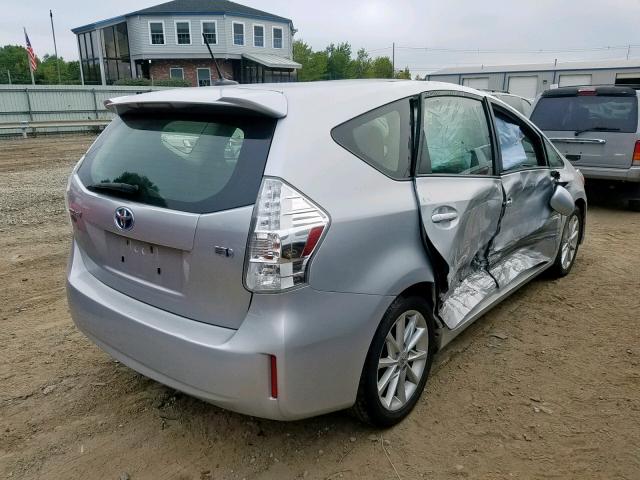 JTDZN3EU4C3181595 - 2012 TOYOTA PRIUS V SILVER photo 4