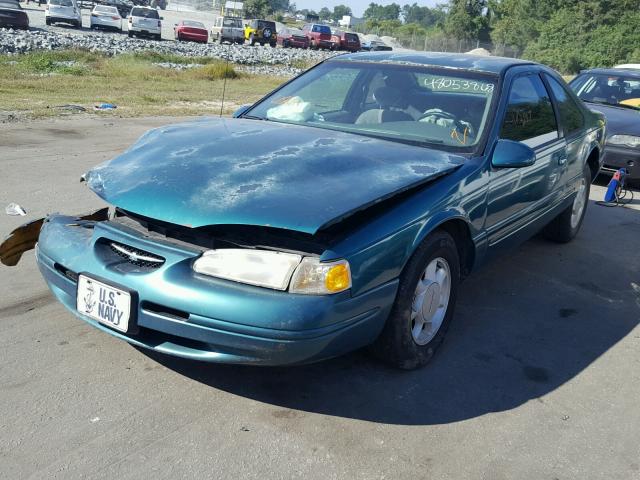 1FALP62W2VH107675 - 1997 FORD THUNDERBIR GREEN photo 2